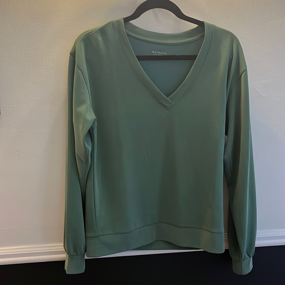 Athleta Seasoft V Neck Sweatshirt